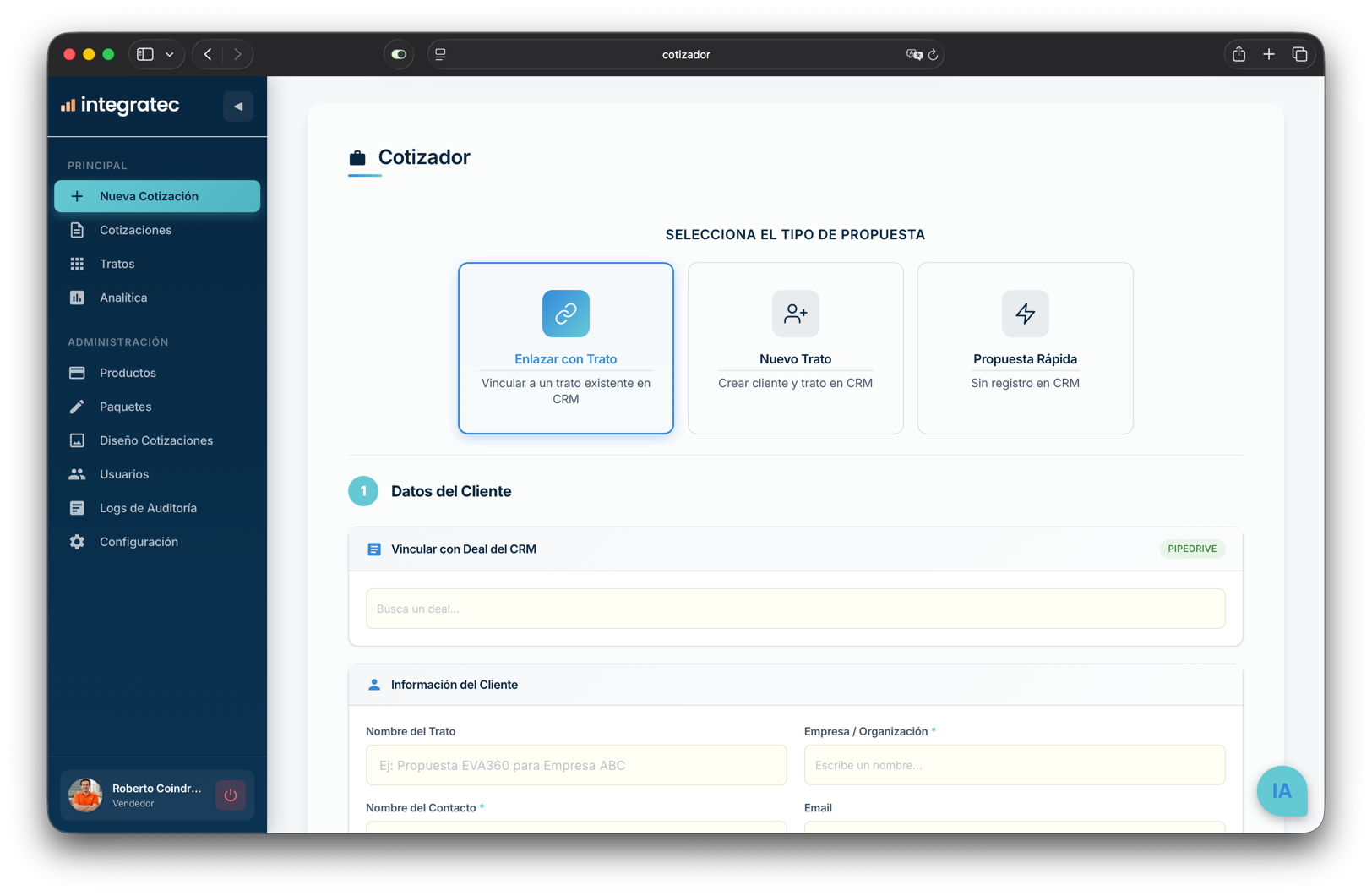 Configuración de Producto